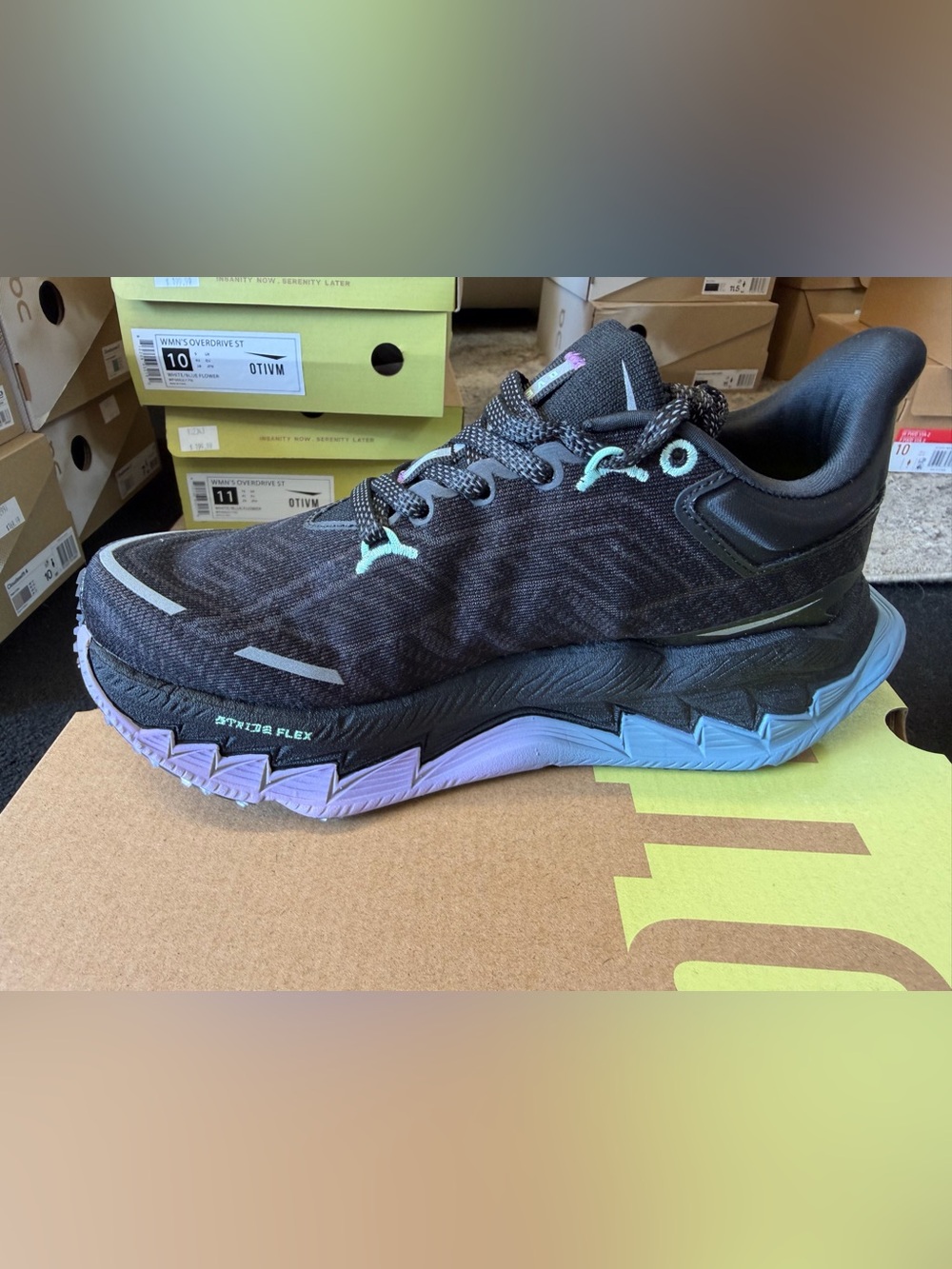 Women’s OTIVM Overdrive ST in black/purple/silver - Picture 4 of 11